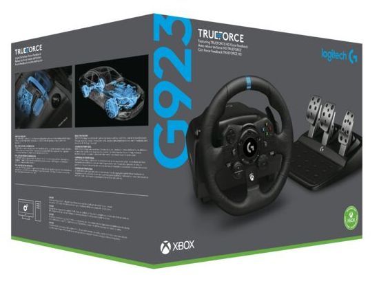 Lenkrad + Pedale + Joystick für Xbox, Xbox One, Xbox Series S, Xbox Series X  G923SE (Schwarz) 
