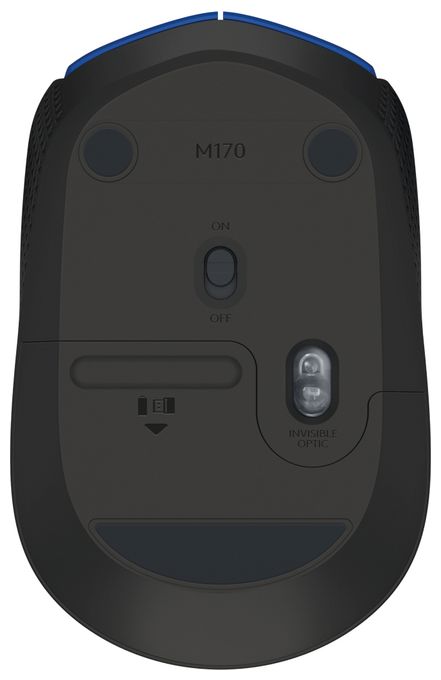 1000 DPI Büro Maus Optisch  M171 (Schwarz, Blau) 