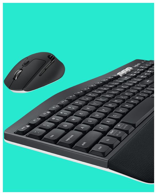 Universal Tastatur RF Wireless + Bluetooth 2.4 GHz  MK850 (Schwarz) 