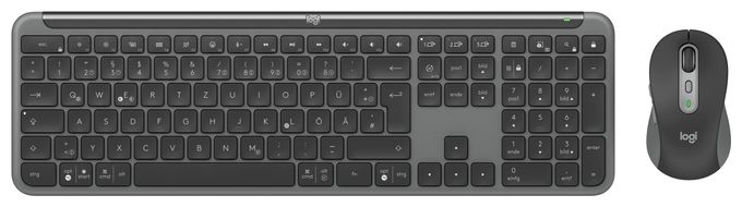 Büro Tastatur RF Wireless + Bluetooth 2.4 GHz  MK950 Signature Slim (Graphit) 
