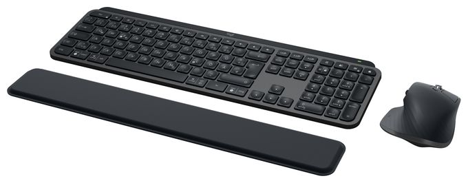LED Büro Tastatur RF Wireless + Bluetooth  MX Keys Combo for Business Gen. 2 (Graphit) 