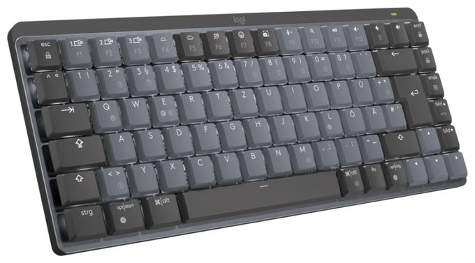 LED Büro Tastatur RF Wireless + Bluetooth 2.4 GHz  MX Mini Mechanical (Graphit) 