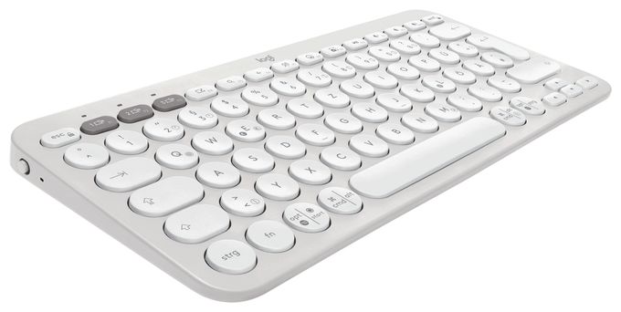Universal Tastatur RF Wireless + Bluetooth  Pebble 2 Combo (Weiß) 