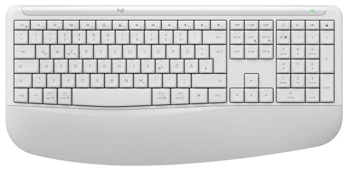 Universal Tastatur RF Wireless + Bluetooth 2.4 GHz  MK880 Signature Comfort Plus Combo (Weiß) 