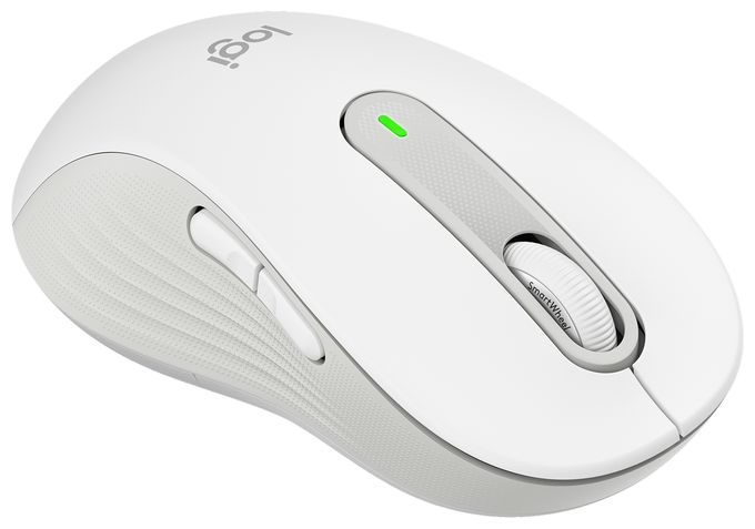 4000 DPI Büro Maus Optisch  Signature M650 L Left (Weiß) 