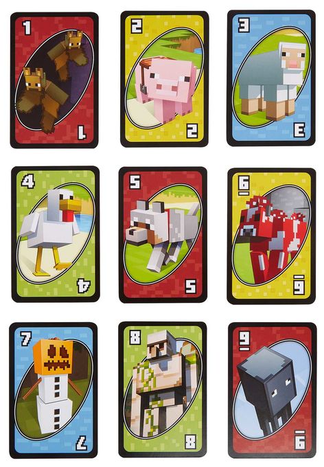 Uno Minecraft Kartenspiel bis zu 10 Spielern ab 7 Jahr(e) 