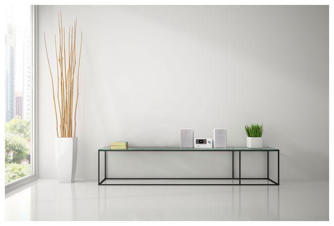 Heim-Audio-Mikrosystem AM, DAB+, FM 30 W Bluetooth  Life P85003 (Weiß) 