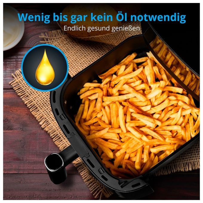 Heißluftfritteuse 5 l 1500 W  Life X10 XL MD11780 (Schwarz) 