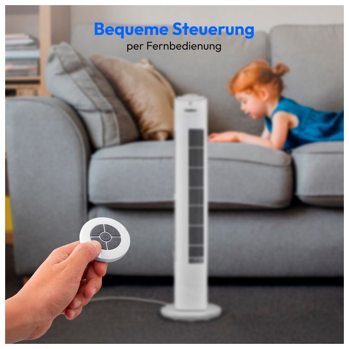Turmventilator Stand 61 dB  Life E11TF (Weiß) 