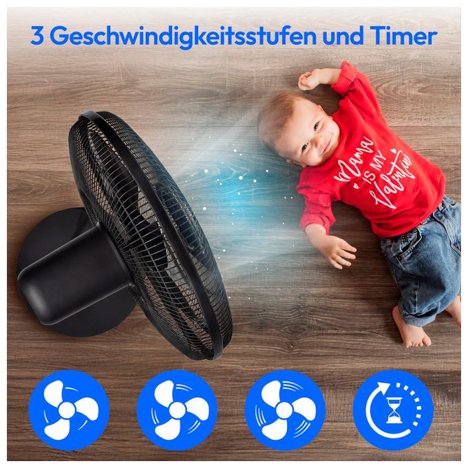 Ventilator Stand neigbar 56 dB  MD 12069 (Schwarz) 