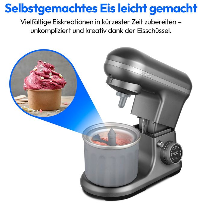 1200 W Küchenmaschine 5 l  MD18420 (Anthrazit/Edelstahl) 