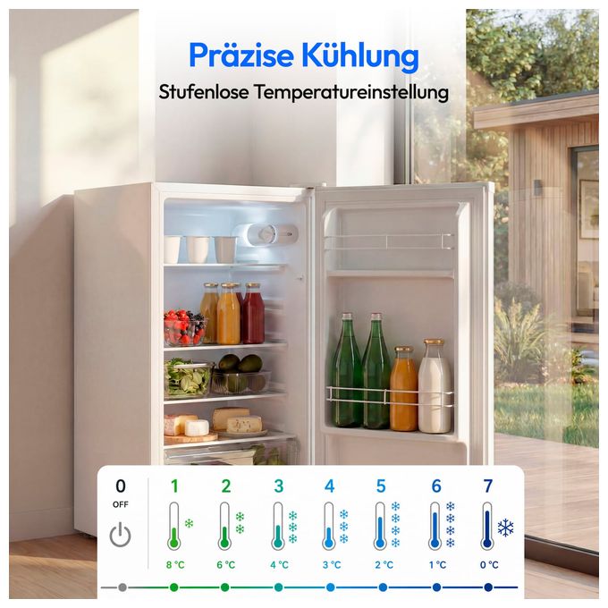/ 76 l Kühlschrank freistehend EEK: E 84 kWh Jahr  MD370009 (Weiß) 