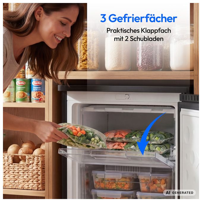 85 l Gefrierschrank 105 kWh Jahr  MD370018 (Schwarz) 