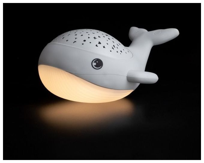 Blau, Grün, Rot, Warmweiß Batterie/Akku MegaLight Willy Whale Nachtlicht 