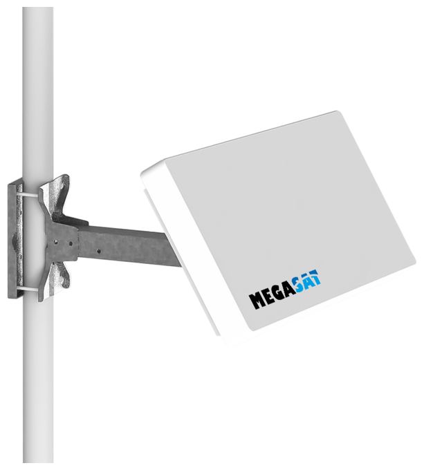 Sat-Spiegel  D4 Quad Flachantenne Profi-Line (Weiß) 