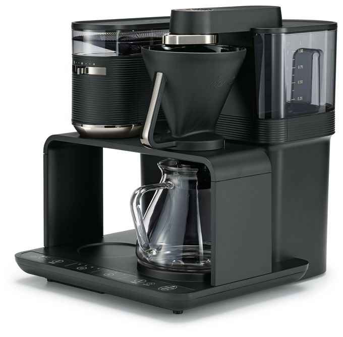 8 Tassen Filterkaffeemaschine  1024-01 Epos (Schwarz/Silber) 