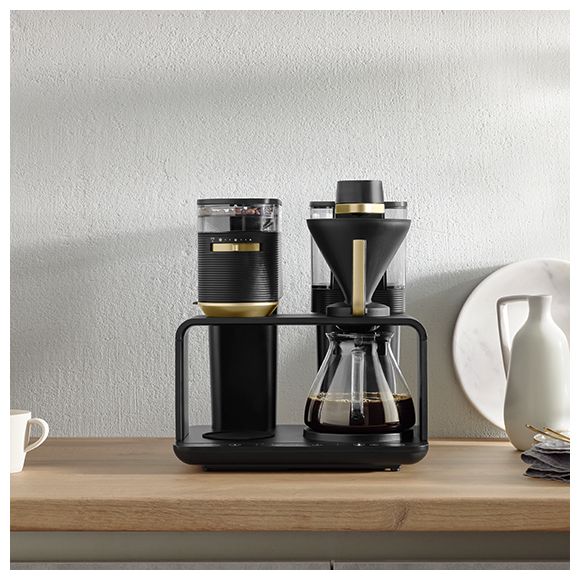 8 Tassen Filterkaffeemaschine 1,0 l  1024-04 Epos (Schwarz/Gold) 