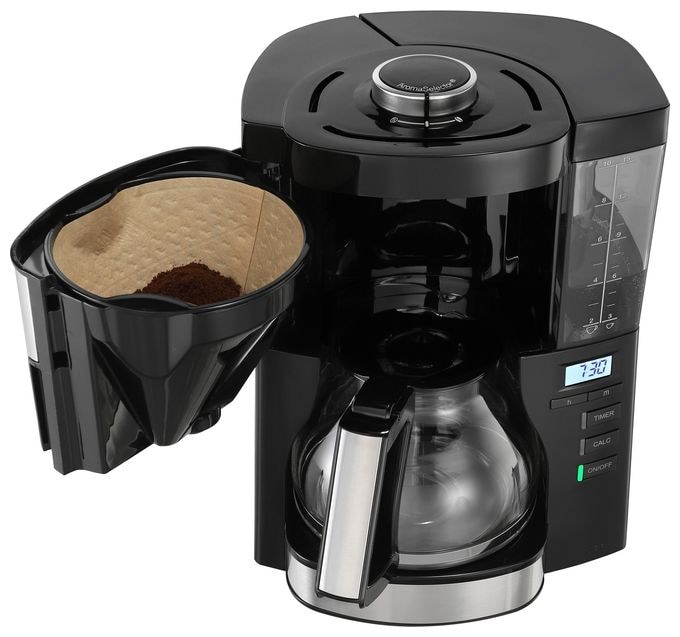 15 Tassen Filterkaffeemaschine  1025-08 Look V Timer (Schwarz, Silber) 