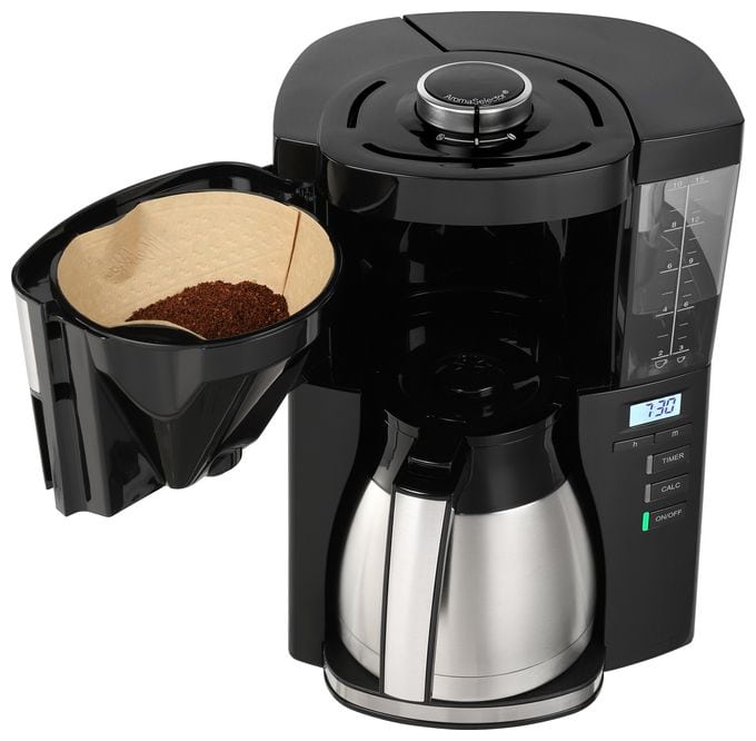 10 Tassen Thermo Filterkaffeemaschine 1,3 l  1025-18 Look Therm Perfection (Schwarz, Silber) 