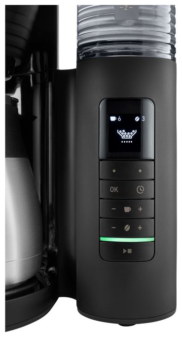 8 Tassen Thermo Filterkaffeemaschine 1,2 l  Aromafresh Therm Pro (Schwarz) 