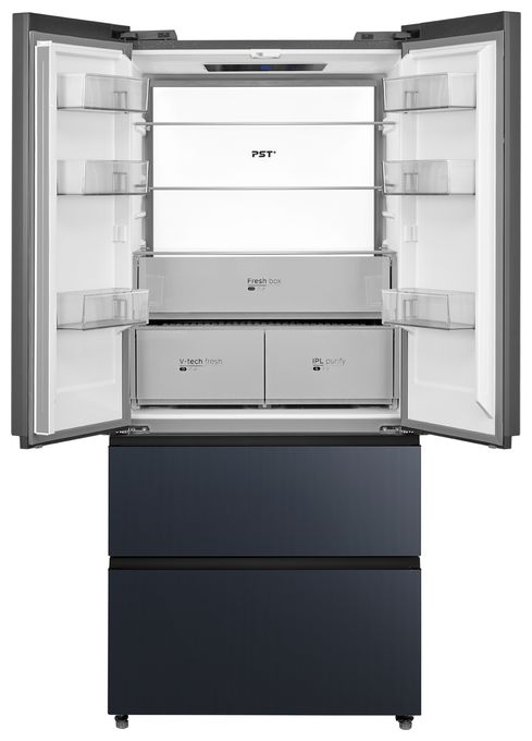 Side-by-Side Kühl-/ Gefrierkombination French Door 345 l / 170 l 307 kWh 1910 mm x 600 mm  MDRF705BIE70 (Grau) 