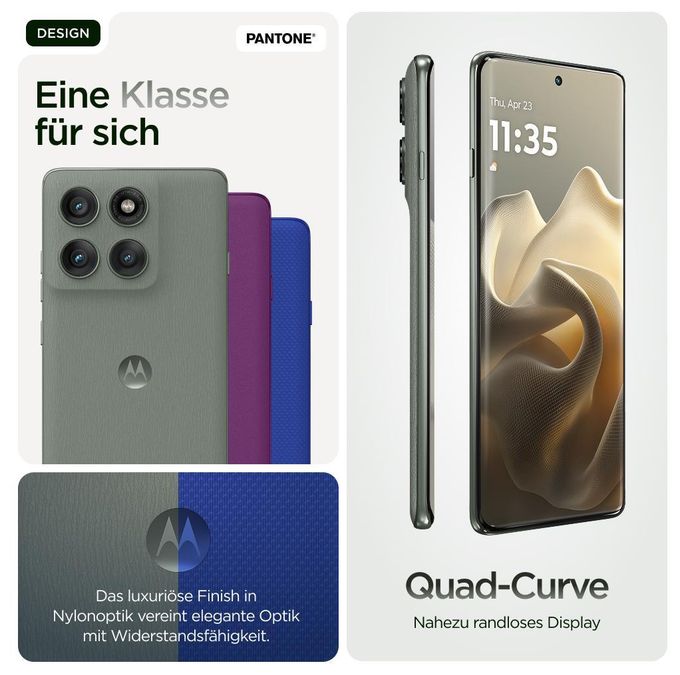 256 GB 5G Smartphone 16,9 cm (6.67 Zoll) Android 50 MP Dreifach Kamera Dual Sim WiFi 6  Edge 60 Pro (Grau) 