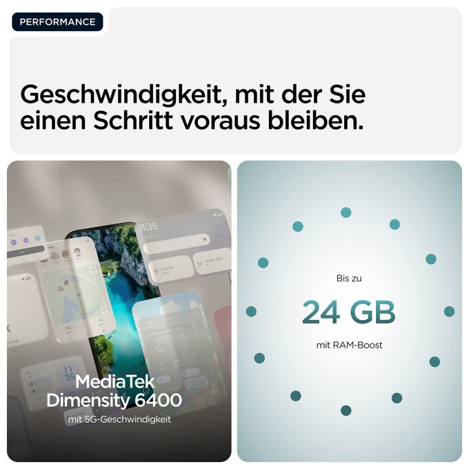256 GB 5G Smartphone 17,3 cm (6.8 Zoll) 2,5 GHz Android 108 MP Dual Kamera Dual Sim WiFi 5 (PANTONE Shaded Spruce) Moto G77 
