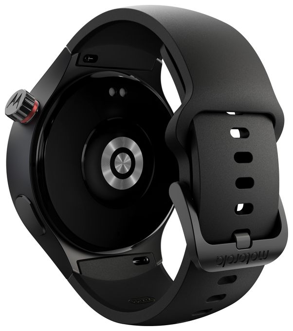 Digital 47 mm Smartwatch Rund IP68  Moto Watch (Schwarz) 