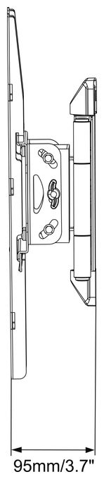 Wand Halterung bis 139,7 cm (55") 25 kg -15 - 15° MNT208 
