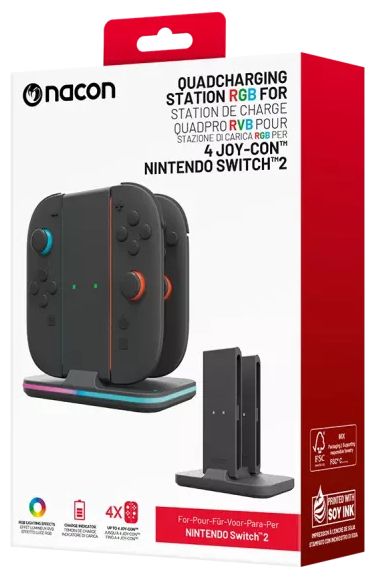 Nintendo Switch 2 Joy-Con  Dual Charging Station Wired Ladegerät (Schwarz) 