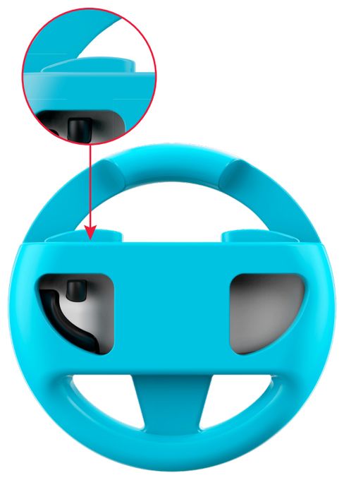 Steuerrad für Nintendo Switch 2  Lenkräder für Joycon 2er Set (Rot) 