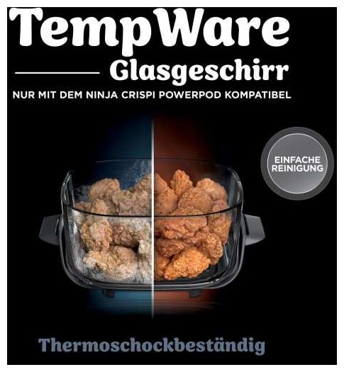 Heißluftfritteuse 3,8 l 1700 W (Blau, Grau, Transparent) FN101EU Crispi 