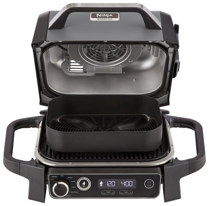 1 Zone(n) 2400 W  OG701EU Woodfire Outdoor Grill (Schwarz) 