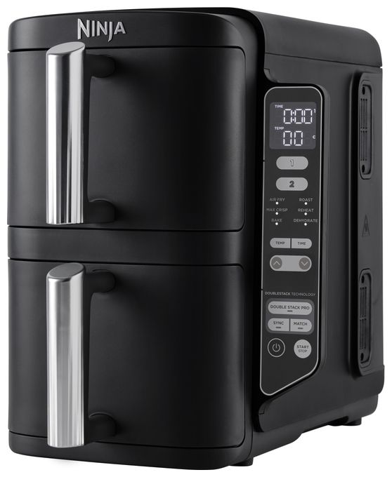Doppel Low Fat Fritteuse 7,6 l 2470 W  SL300EU (Schwarz) 