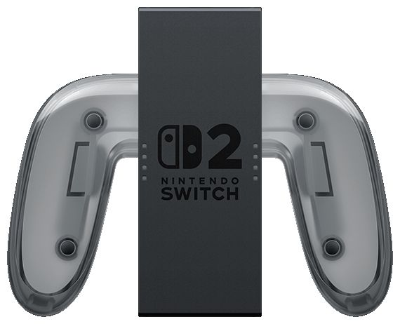 Steuerungsgrip Nintendo Switch 2 Joy-Con 2 (Schwarz, Transparent) Joy-Con 2 Aufladehalterung 