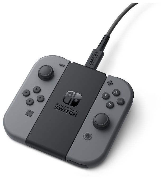 Ladestation Nintendo Switch Kabelgebunden  Joy-Con-Ladeaufsteller (Doppelfunktion) (Schwarz) 