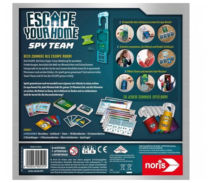 Kartenspiel bis zu 6 Spielern ab 8 Jahr(e) Escape Your Home 