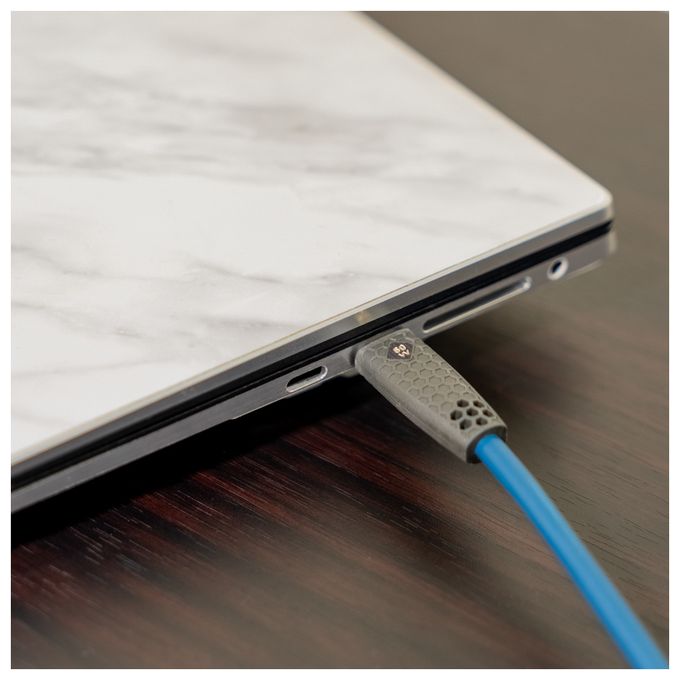 0,48 Gbit/s Stecker USB A auf USB C bis 60 W 1 m  USB Flex Charge AC (Blau) 