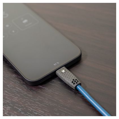 0,48 Gbit/s Stecker Rundkabel USB C auf USB C bis 240 W 1 m  USB Flex Charge CC (Blau, Schwarz) 