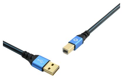 0,48 Gbit/s Stecker Rundkabel USB A auf USB C 7,5 m  USB Plus B (Blau) 