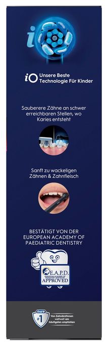 Rotierende Zahnbürste für Kinder  iO Kids 6+ Spiderman (Schwarz) 