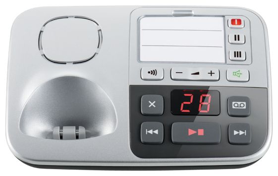 DECT-Telefon  KX-TGE520 (Schwarz/Silber) 