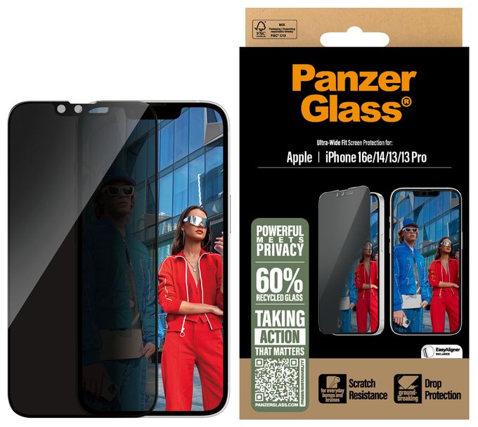 Klare Bildschirmschutzfolie Gehärtetes Glas, Polyethylenterephthalat, Silikon für  Apple Apple - iPhone 13, Apple - iPhone 13 Pro, Apple - iPhone 14, Apple - iPhone 16e Kratzresistent, Schockresistent 29845 