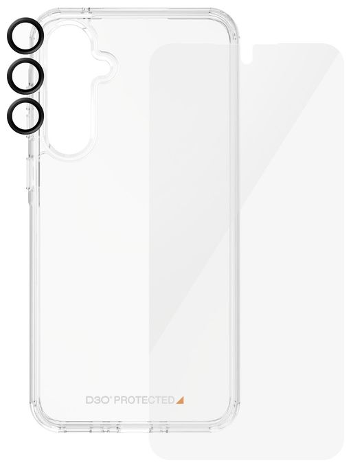 Klare Bildschirmschutzfolie Gehärtetes Glas, Polyethylenterephthalat, Silikon für  Samsung Samsung - Galaxy new A54 5G Kratzresistent, Schockresistent 3-in-1 Set 