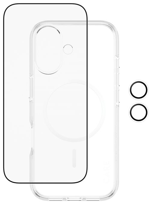 Klare Bildschirmschutzfolie Gehärtetes Glas, Polyethylenterephthalat, Silikon für  Apple Apple - iPhone 17 Kratzresistent, Schockresistent 46095 3-in-1 Explorer Set 