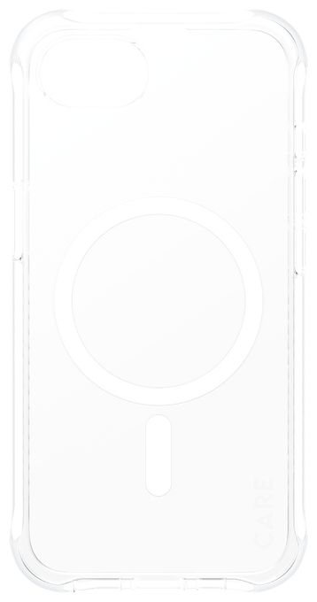CARE Samba Case mit White Qi Compatible Cover für Apple iPhone 17e / 16e (Transparent) 