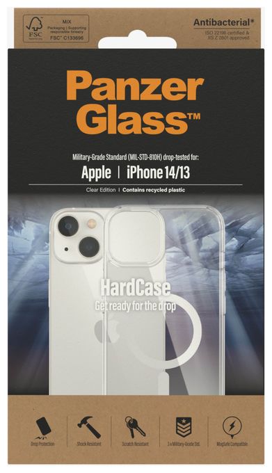 Cover für Apple iphone 14  HardCase MagSafe (Transparent) 