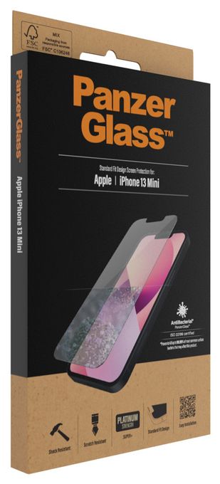 PanzerGlass® Displayschutzglas iPhone 13 Mini | Standard Fit 