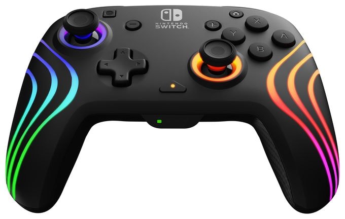 Analog / Digital Gamepad für Nintendo Switch, Nintendo Switch Lite, Nintendo Switch OLED  Afterglow Wave (Schwarz) 