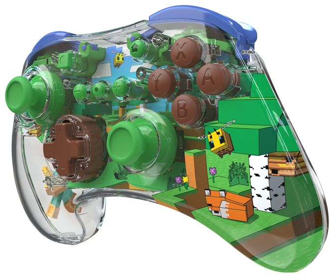 Analog / Digital Gamepad für Nintendo Switch, Nintendo Switch OLED  Realmz Minecraft: Forest (Mehrfarbig) 